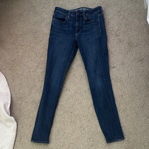 American Eagle Outfitters Dark Blue Skinny Jeans